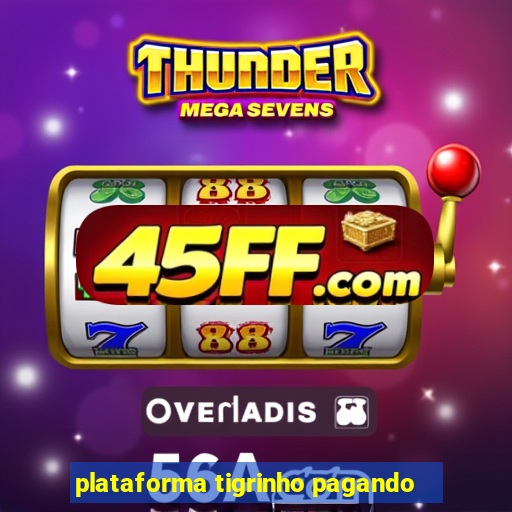 plataforma tigrinho pagando